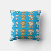 Coussin Couverture de pépinière de mignon animaux de jungl (Verso)