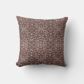 Coussin Couverture de perles en bois pastel (Recto)