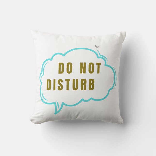 Coussin Couverture de sommeil confortable Ne pas déranger  (Recto)