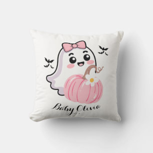 Coussin couverture d'halloween mignonne, citrouille d'arc