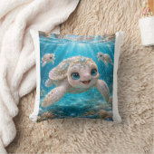 Coussin Couverture douillette "Zander" de la Tortue de mer (Couverture)
