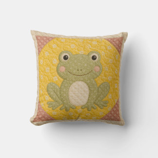Coussin Couverture Grenouille Verte