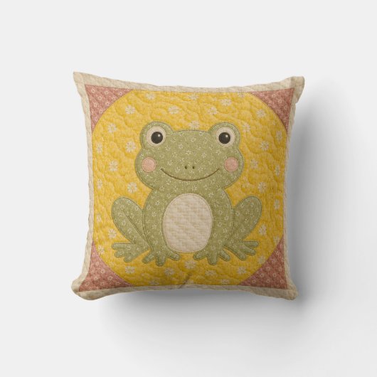 Coussin Couverture Grenouille Verte (Recto)
