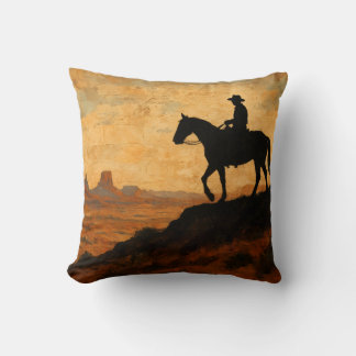 Coussin Couverture jetée Mixed Media Lone Rider - Tissu te