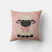 Coussin Couverture rose agneau (Verso)