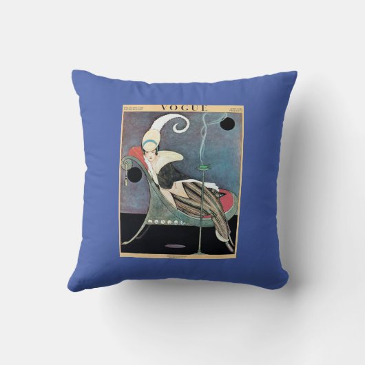 Coussin Couverture vintage Vogue (Verso)