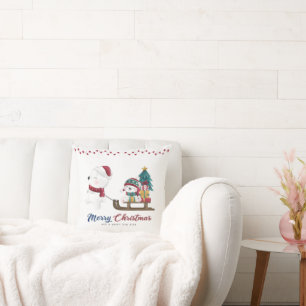 Coussin Couvre-oreiller Winter Wonderland   Vibrations de 