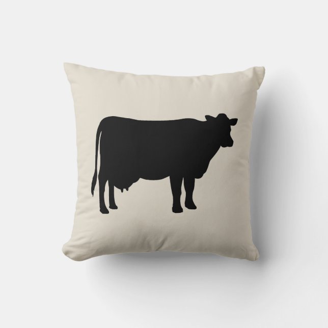 Coussin Cow Farmhouse Style Jeu d'oreiller (Recto)