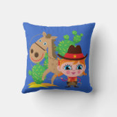 Coussin Cow-girl et cheval (Verso)