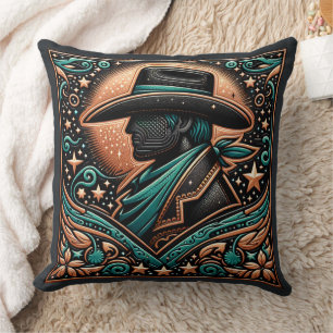 Coussin Cowboy en cuir à outils de l'Ouest