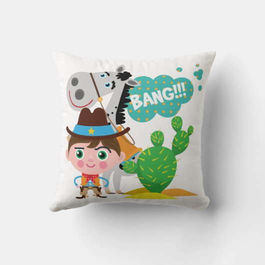 Coussin Cowboy et cheval (Verso)