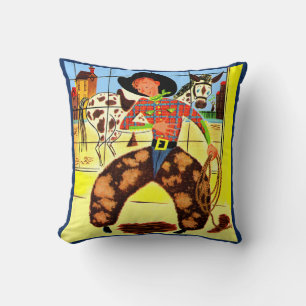 Coussin cowboy mignon