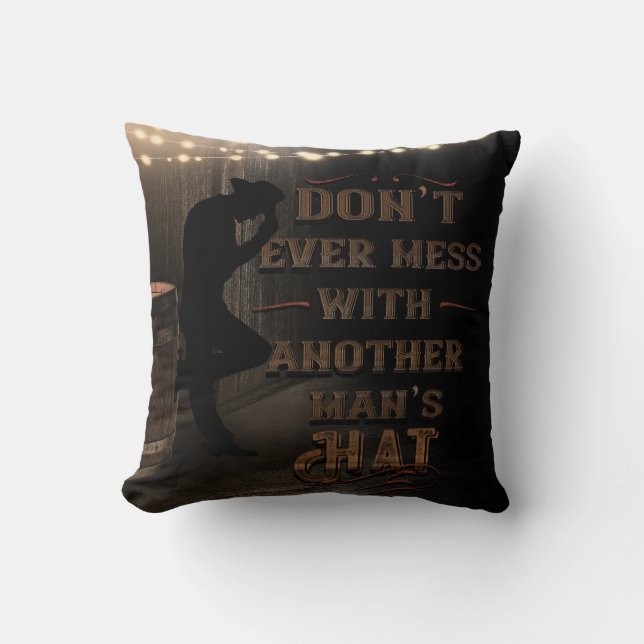 Coussin Cowboy ne joue jamais avec un autre Casquette (Recto)