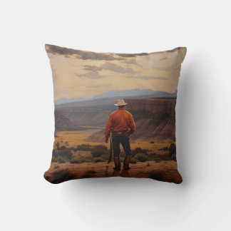 Coussin Cowboy Pillow Western Cushion Wild Pillow