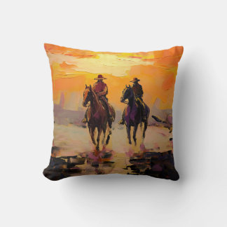 Coussin Cowboy Pillow Western Cushion Wild Pillow
