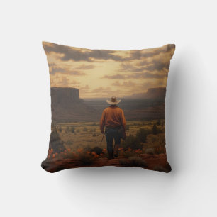 Coussin Cowboy Pillow Western Cushion Wild Pillow