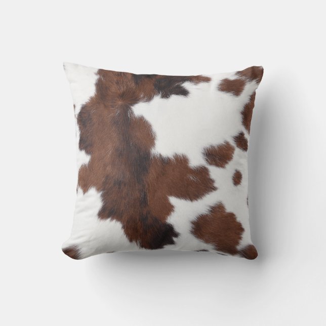 Coussin Cowhide Motif Jeu d'oreiller (Recto)
