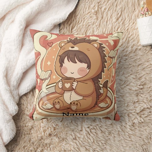 Coussin Cozy Chibi Hedgehog Accent Pillow (Couverture)