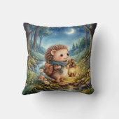 Coussin Cozy Hedgehog Lantern Kids Room & Nursery (Verso)
