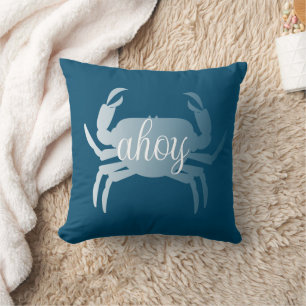Coussin Crabe Crustacé Minimaliste Ahoy