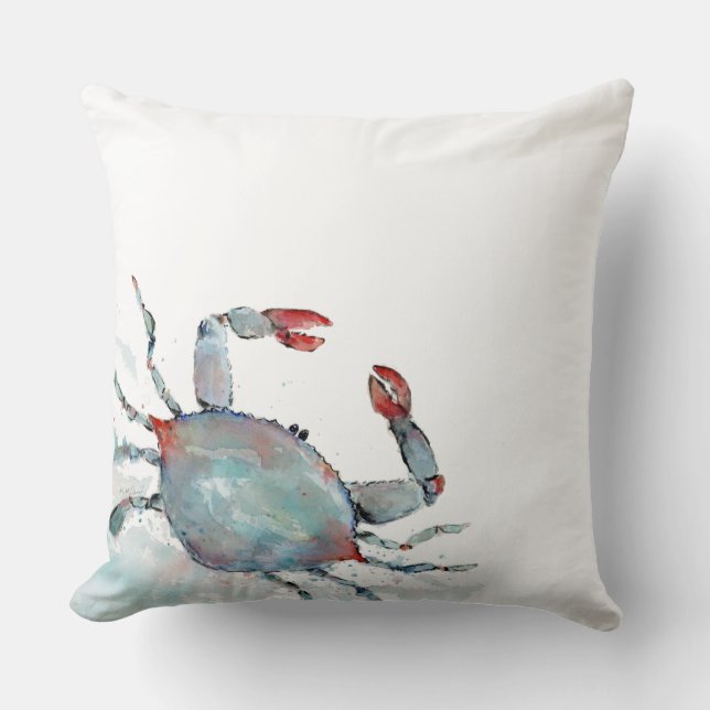 Coussin Crabe d'aquarelle (Recto)