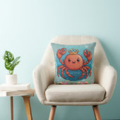Coussin Crabe roi princesse en bleu (Chaise)