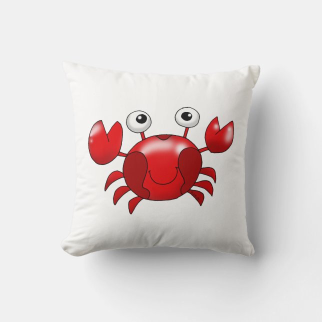 Coussin Crabe rouge mignon (Recto)