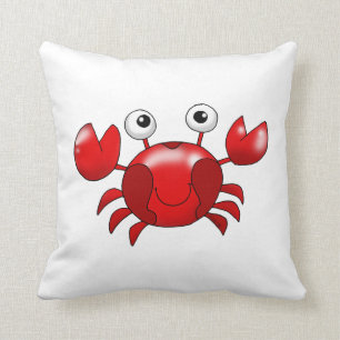 Coussin Crabe rouge mignon