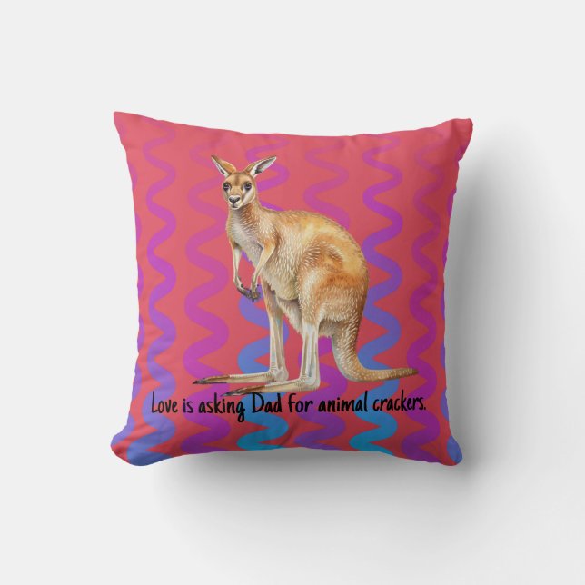 Coussin Cracker d'animal kangourou (Recto)