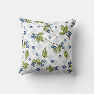 Coussin Craie de myrtille rustique de la ferme