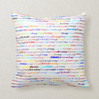 Coussin Craig Texte Design II Pilote