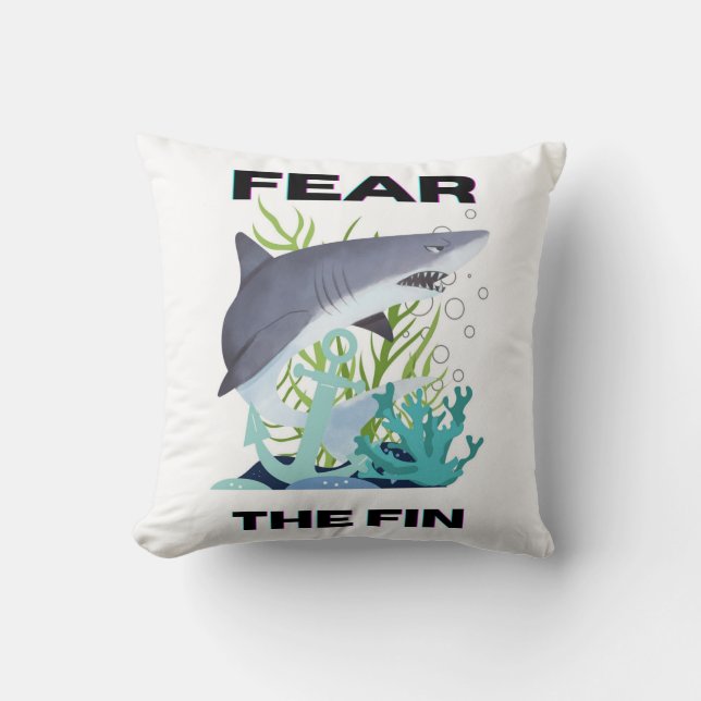 Coussin craignez le requin commun (Recto)