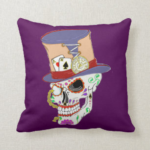 Coussin Crâne à sucre à vapeur Punk