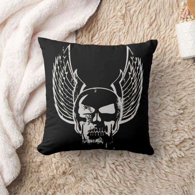 Coussin Crâne aux ailes éthérées (Couverture)