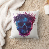 Coussin Crâne avec couronne d'épines (Couverture)