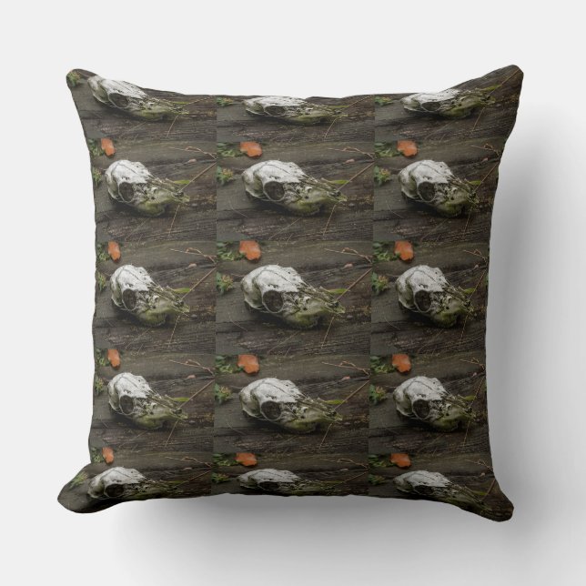 Coussin Crâne de cerf blanc (Recto)