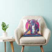 Coussin Crâne de DJ de mariage � Squelette de fête formel (Chaise)