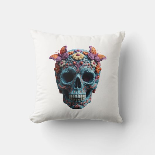 Coussin Crâne de laine (Recto)