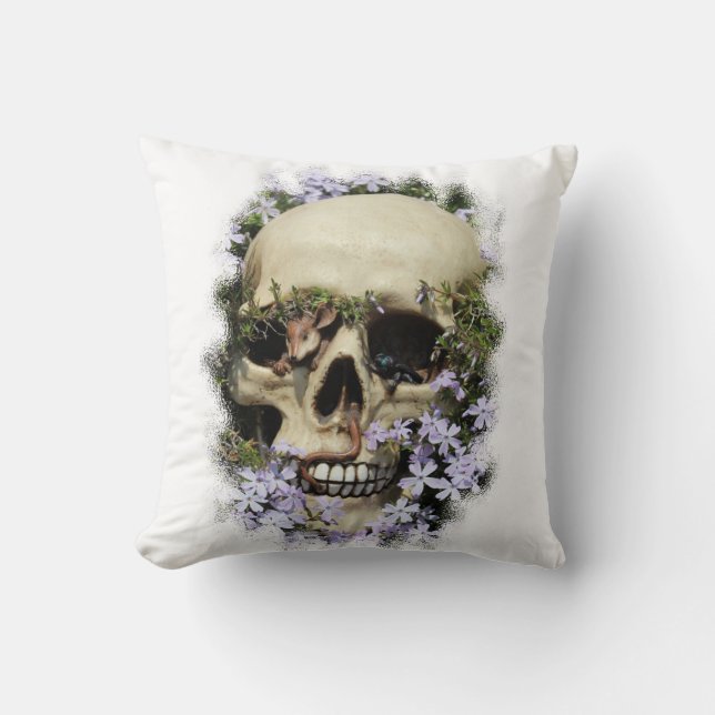 Coussin Crâne de mort (Recto)