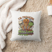 Coussin Crâne de pompe à glace d'Halloween qui fond complè (Couverture)