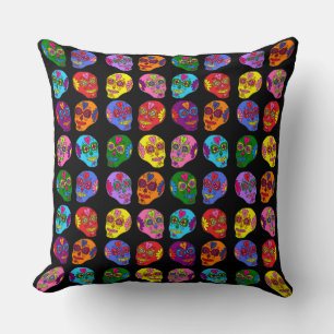Coussin Crâne de Sucre de Lucha Libre