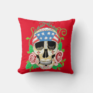 Coussin Crâne de sucre de motard