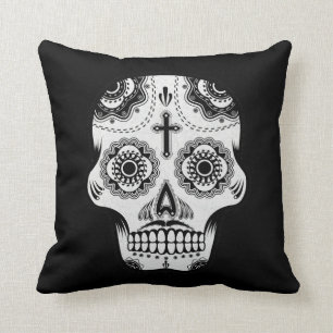 Coussin Crâne de sucre de moustache