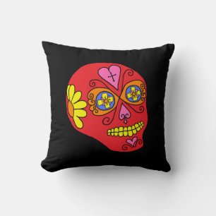 Coussin Crâne de Sucre Lucha Libre