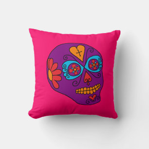 Coussin Crâne de Sucre Lucha Libre
