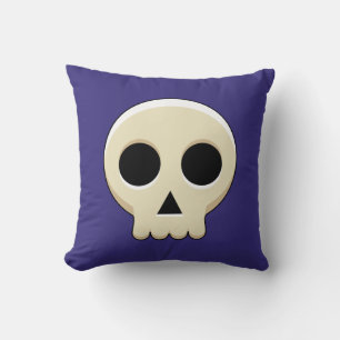 Coussin Crâne déplaisant Cute Kawaii Goth