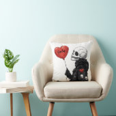 Coussin Crâne éffrayant - Personnalisable avec ballon (Chaise)