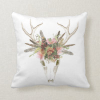 Crâne et fleurs de cerfs