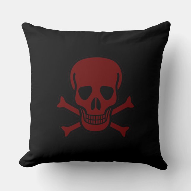 Coussin Crâne et os (Recto)