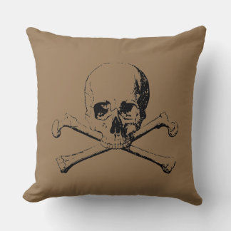 Coussin Crâne et os